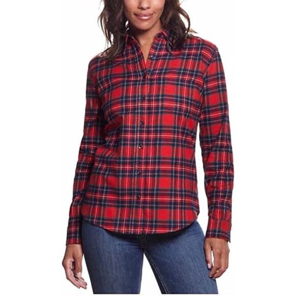 NWT Weatherproof Womens Stretch Flannel Shirt Size Medium - Picture 1 of 5